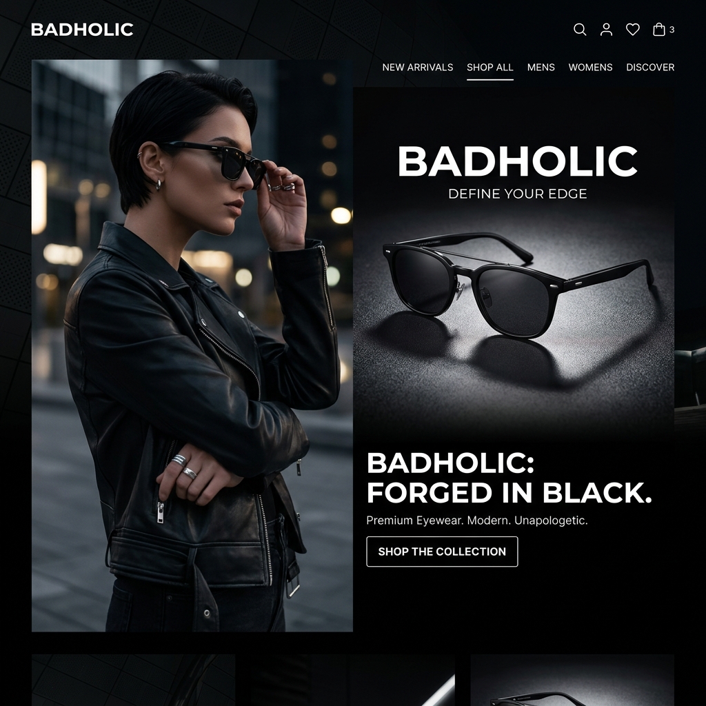 BADHOLIC — Branding y Ecommerce de lentes de sol